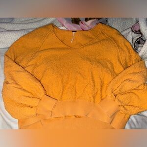 Free people Cozy Orange Sweater